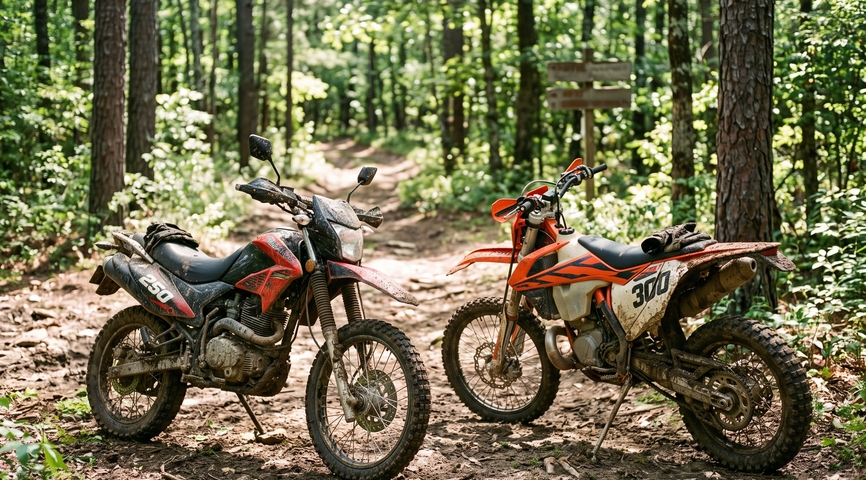 Эндуро 250 или 300 кубов: битва среднеразмерных — какой выбрать?