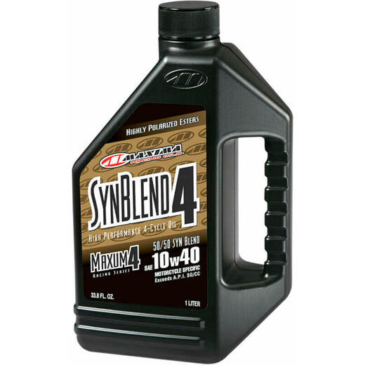 Моторное масло Maxima Syn Blend Ester 4T 10w40 1л pitbikemarket.ru